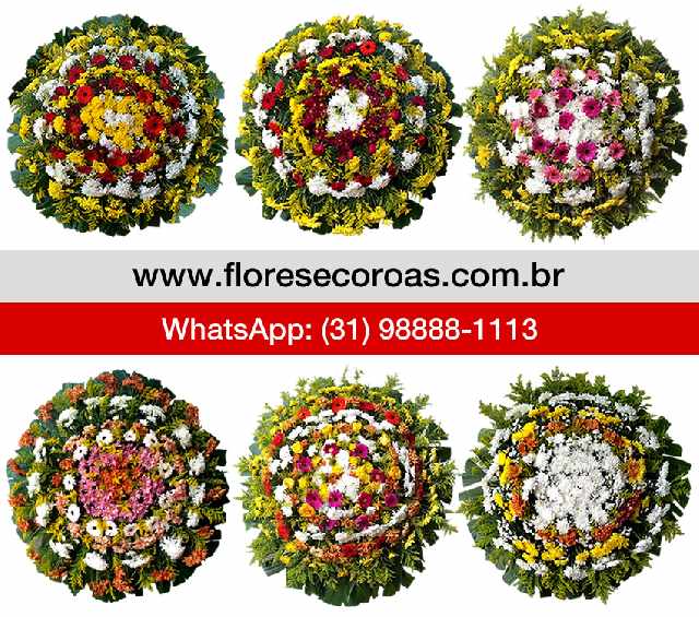Foto 1 - Coroa de flores funerria grupo zelo bh